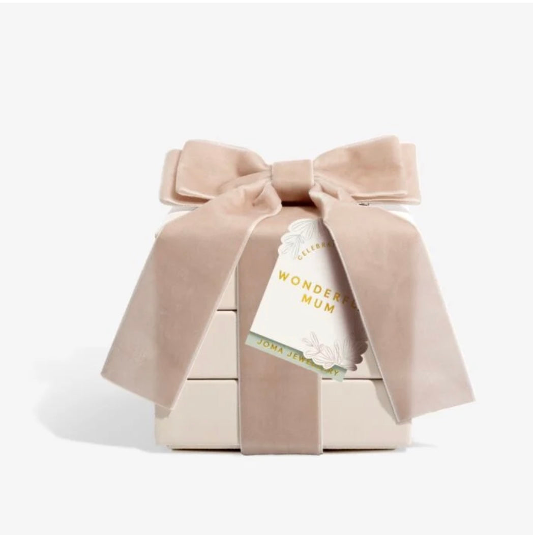 Joma Jewellery | 'Wonderful Mum' Celebration Stack Bracelet, Necklace & Earrings Gift Set
