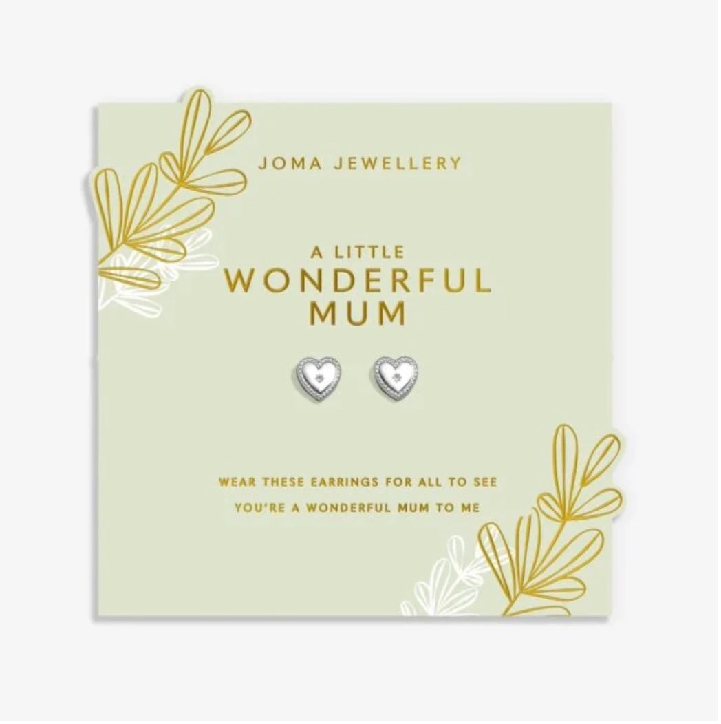 Joma Jewellery | 'Wonderful Mum' Celebration Stack Bracelet, Necklace & Earrings Gift Set