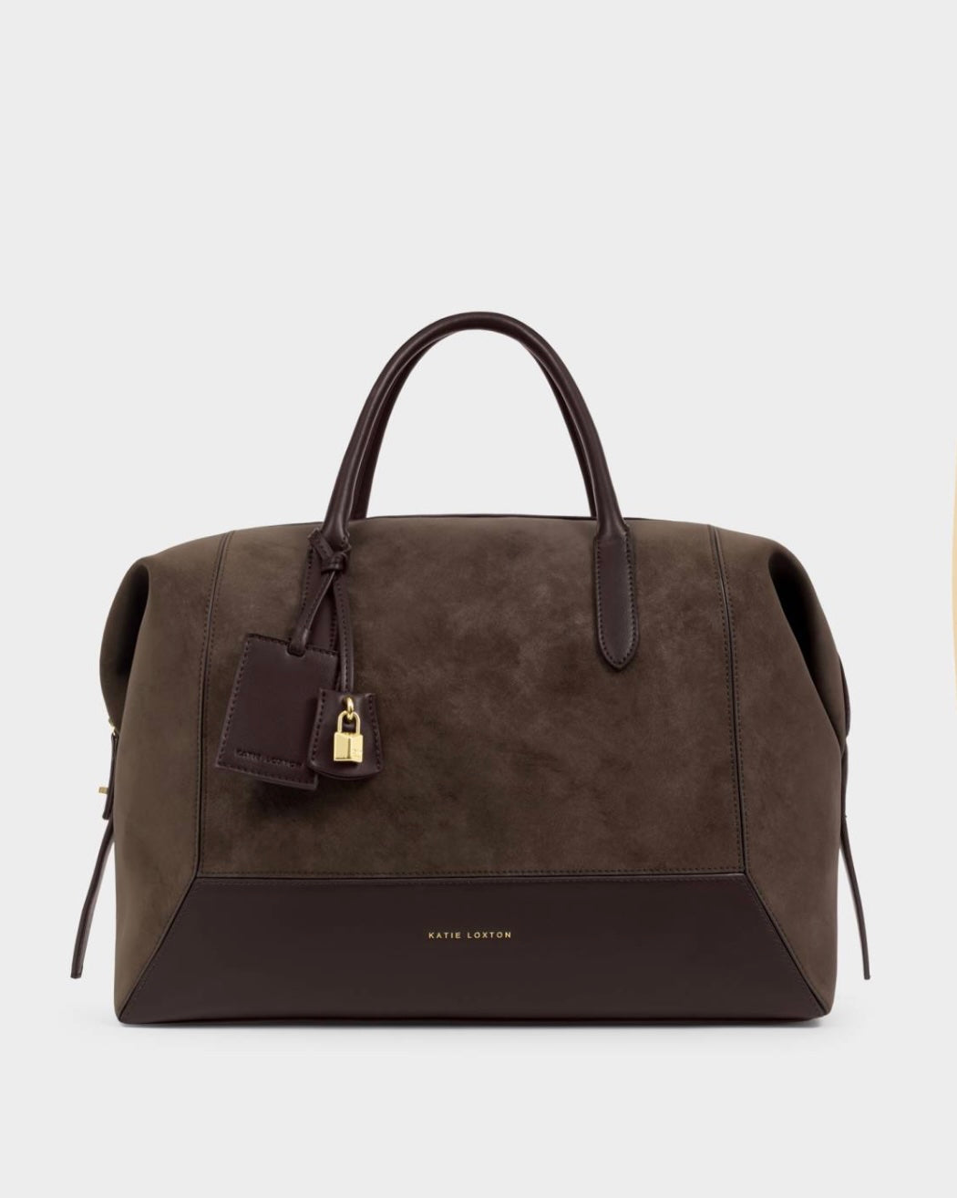 Katie Loxton | Bitter Chocolate Charlbury Suedette Cabin Bag