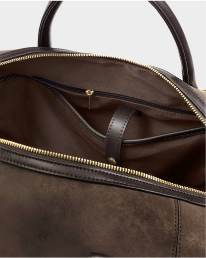 Katie Loxton | Bitter Chocolate Charlbury Suedette Cabin Bag