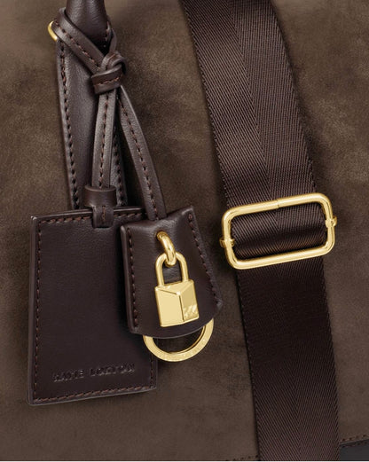 Katie Loxton | Bitter Chocolate Charlbury Suedette Cabin Bag