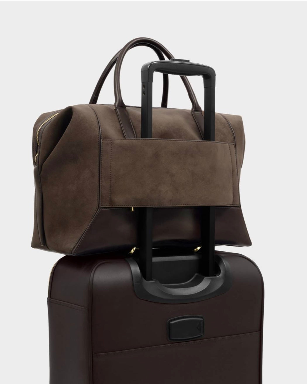 Katie Loxton | Bitter Chocolate Charlbury Suedette Cabin Bag