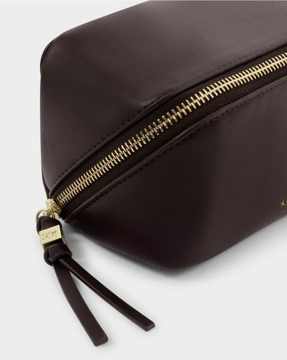 Katie Loxton | Bitter Chocolate Fold-Out Mirror Makeup Bag