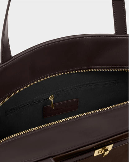 Katie Loxton | Bitter Chocolate Orin Suedette Tote Bag