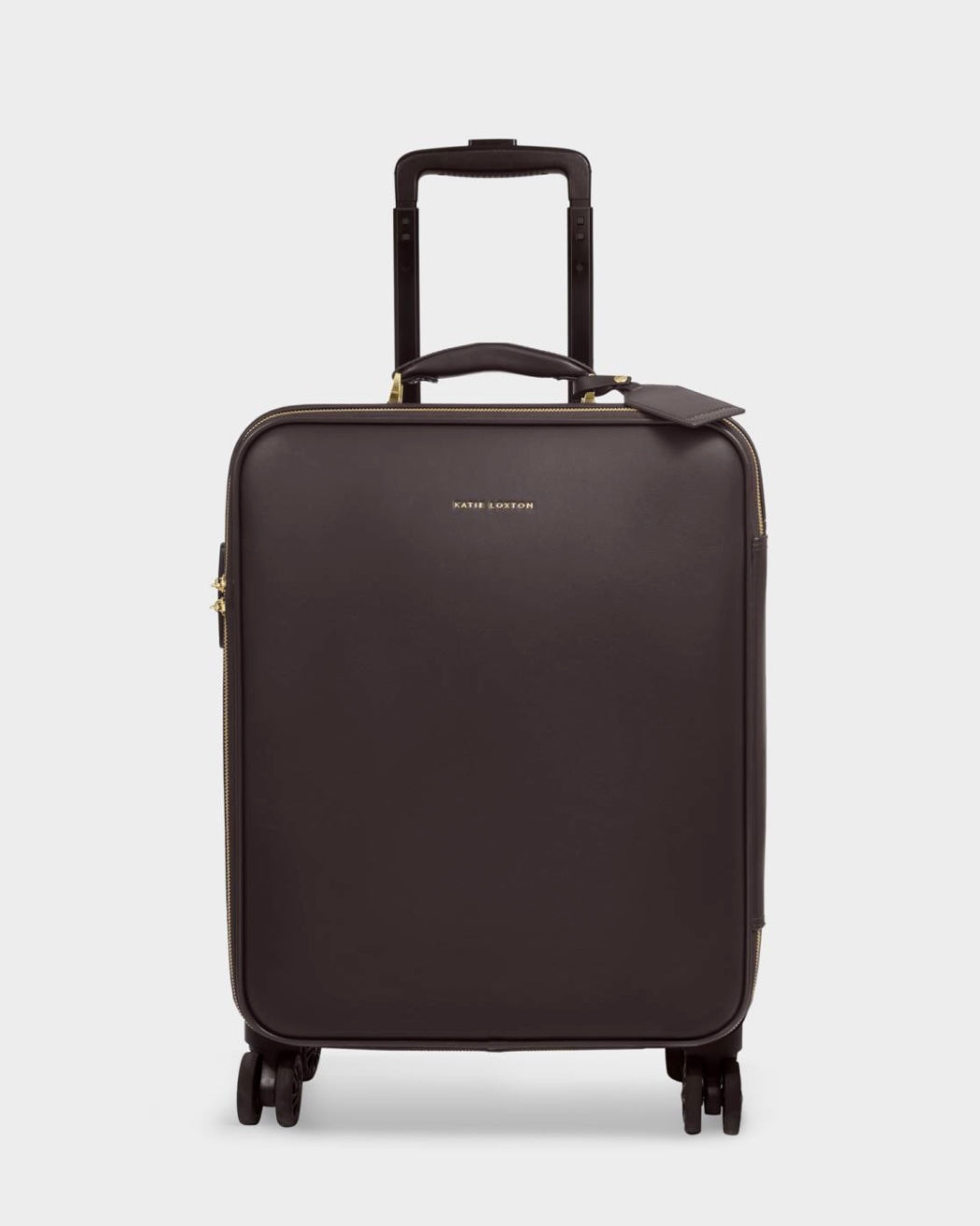 Katie Loxton | Bitter Chocolate Oxford Cabin Suitcase