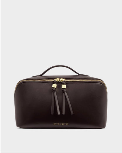 Katie Loxton | Bitter Chocolate Soho Large Makeup & Wash Bag