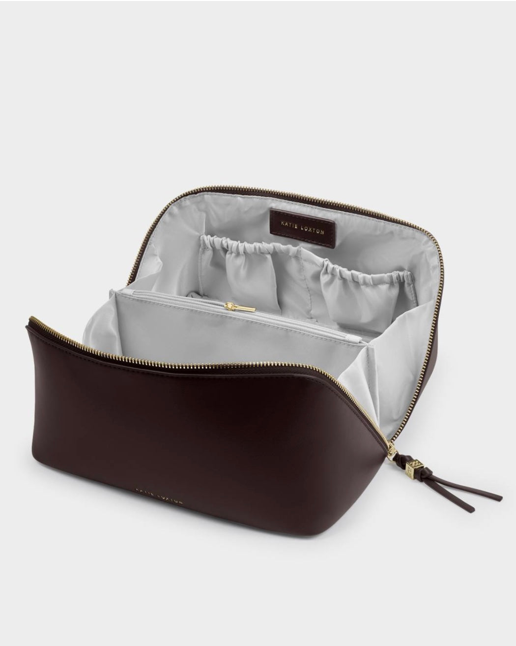 Katie Loxton | Bitter Chocolate Soho Large Makeup & Wash Bag