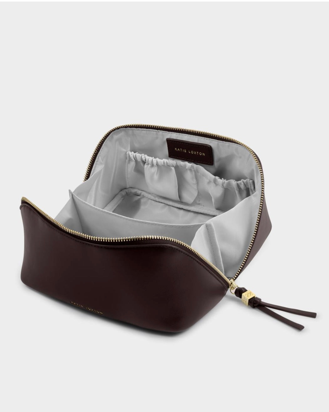 Katie Loxton | Bitter Chocolate Soho Medium Makeup & Wash Bag