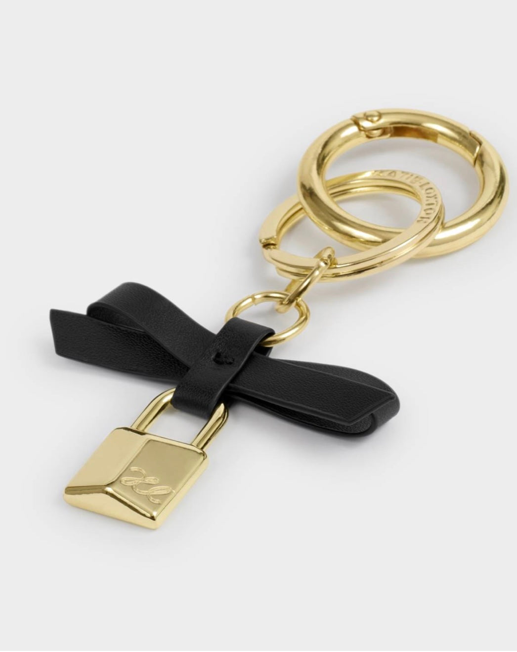 Katie Loxton | Black Bow Padlock Boxed Keyring