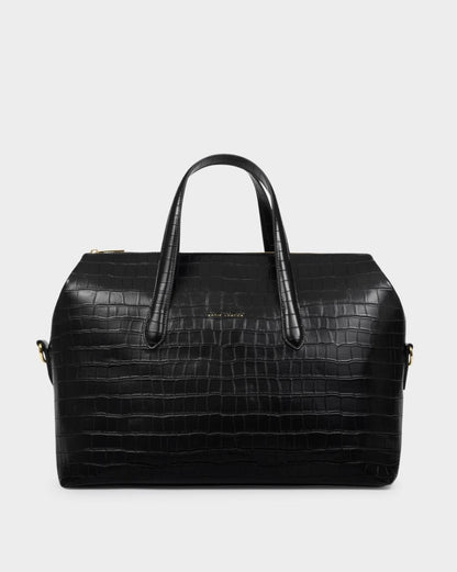 Katie Loxton | Black Faux Croc Milan Cabin Bag