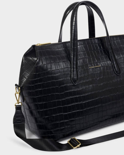 Katie Loxton | Black Faux Croc Milan Cabin Bag