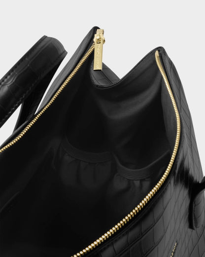 Katie Loxton | Black Faux Croc Milan Cabin Bag