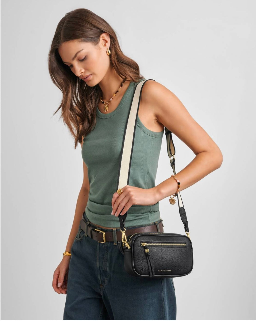 Katie Loxton | Black Lottie Crossbody Bag