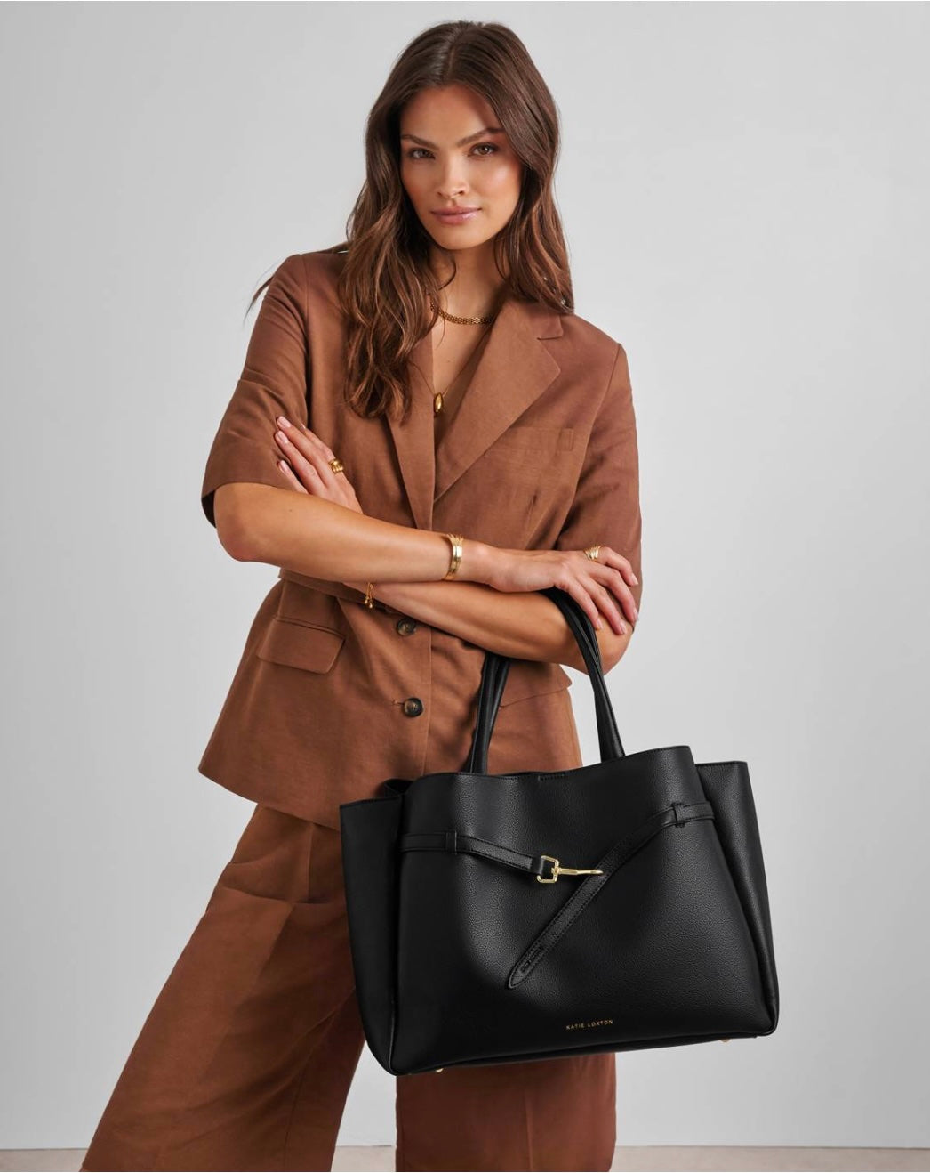 Katie Loxton | Black Maddie Work Tote Bag