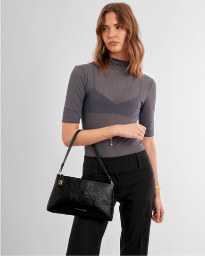 Katie Loxton | Black Orin Twist Lock Small Shoulder Bag