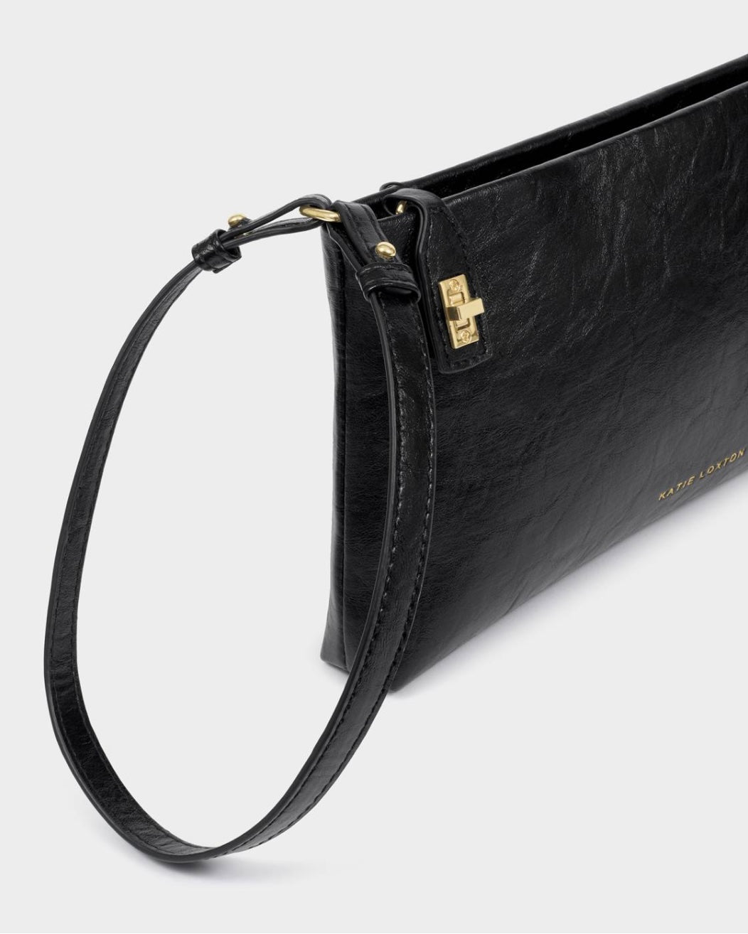 Katie Loxton | Black Orin Twist Lock Small Shoulder Bag