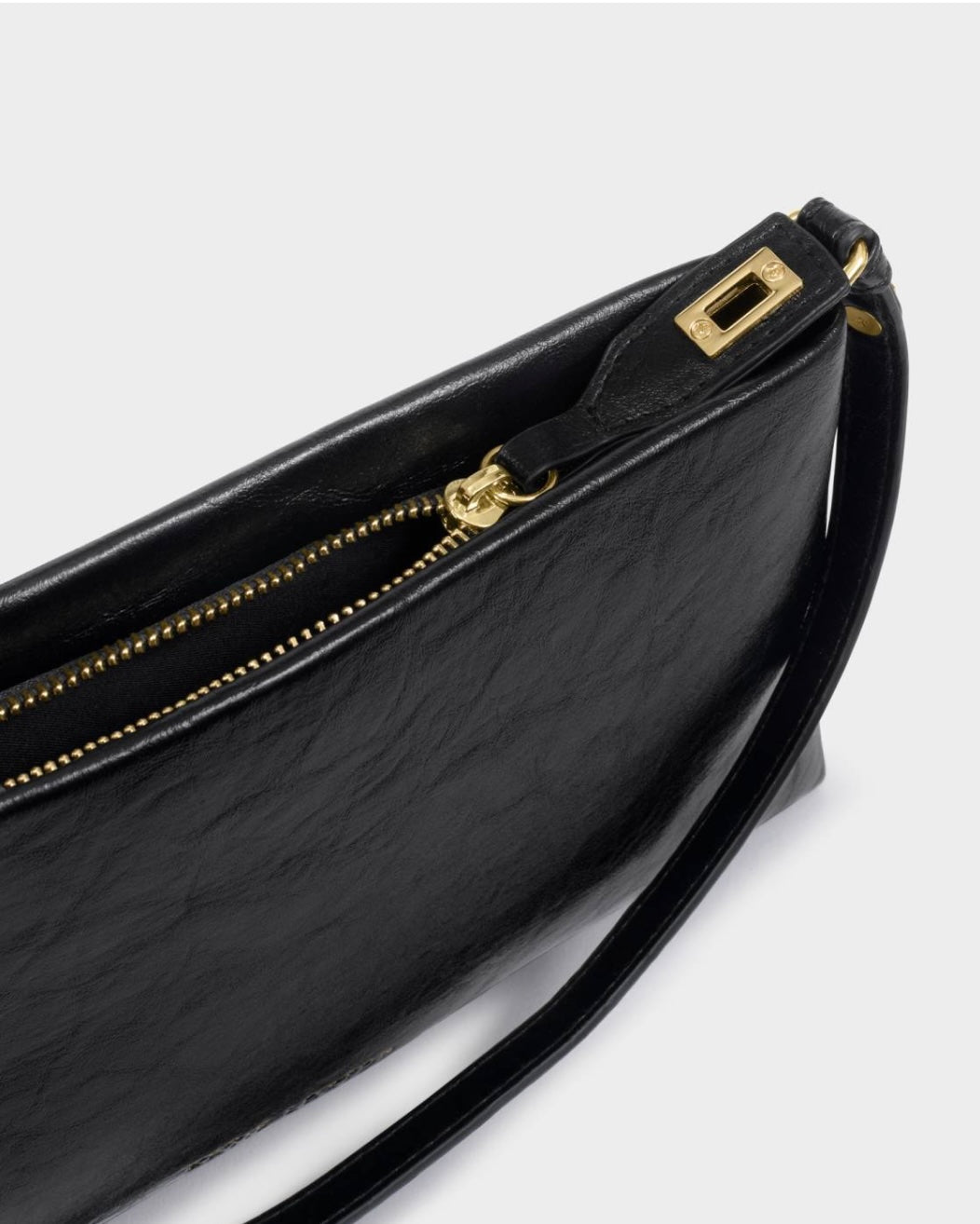 Katie Loxton | Black Orin Twist Lock Small Shoulder Bag