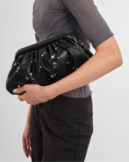 Katie Loxton | Black Paloma Studded Clutch