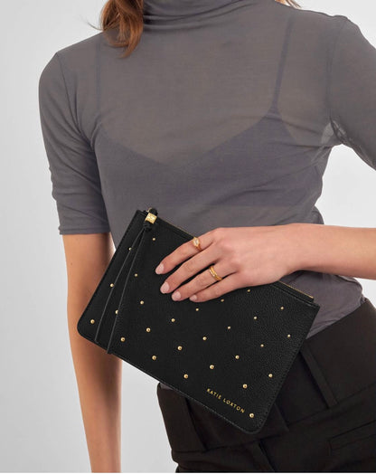 Katie Loxton | Black Tassel Studded Charm Pouch