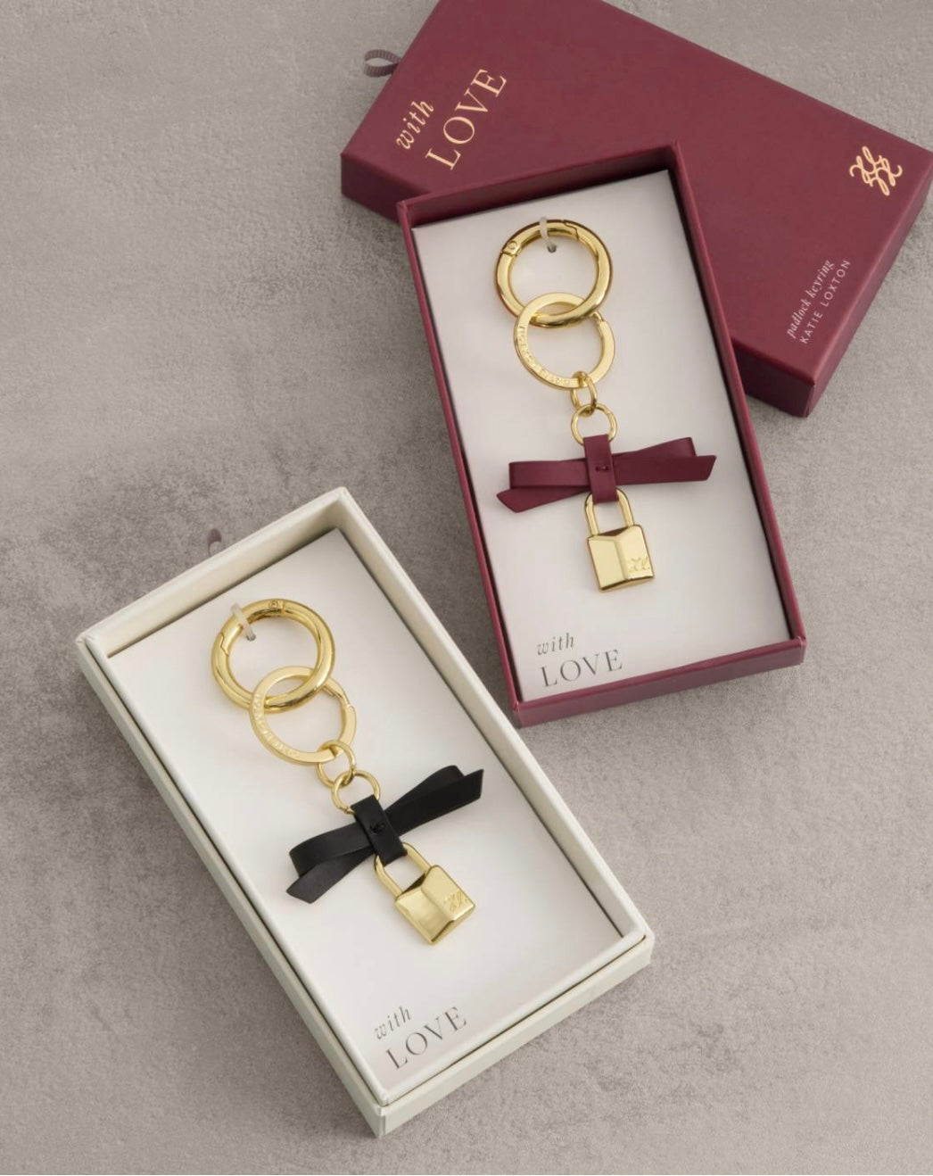 Katie Loxton | Cherry Bow Padlock Boxed Keyring