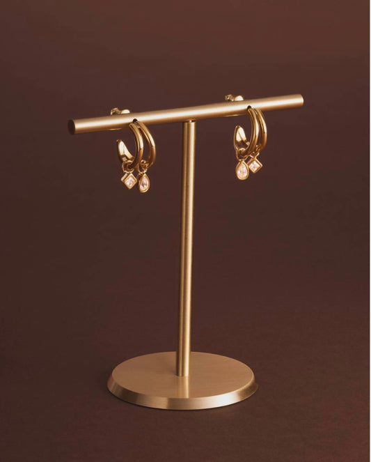 Katie Loxton | Champagne Hour Waterproof Gold Small Drop Earrings