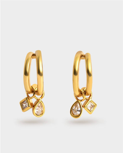 Katie Loxton | Champagne Hour Waterproof Gold Small Drop Earrings