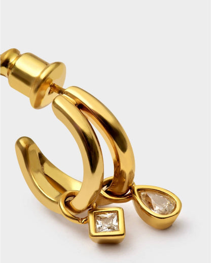 Katie Loxton | Champagne Hour Waterproof Gold Small Drop Earrings