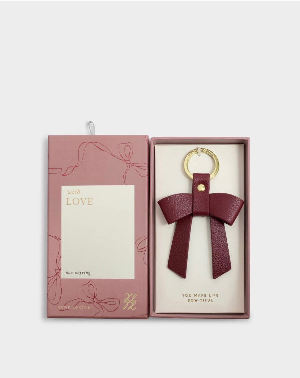 Katie Loxton | Cherry 'You Make My Life Bow-tiful' Boxed Bow Keyring