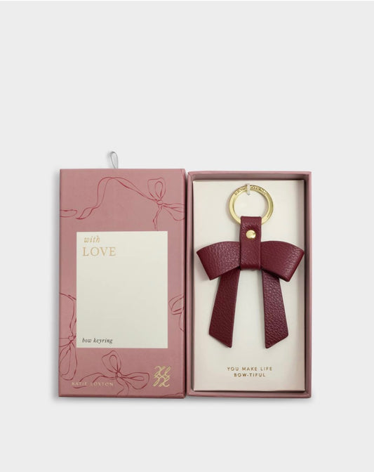 Katie Loxton | Cherry 'You Make My Life Bow-tiful' Boxed Bow Keyring