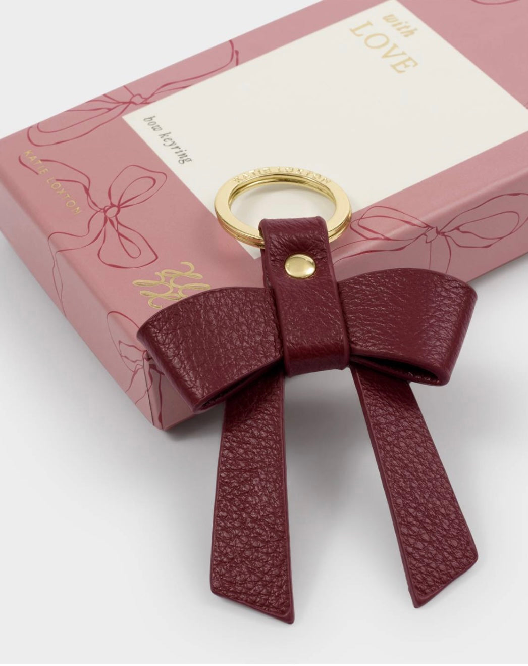 Katie Loxton | Cherry 'You Make My Life Bow-tiful' Boxed Bow Keyring