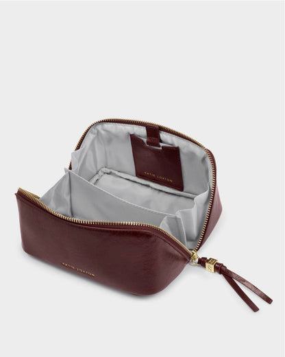 Katie Loxton | Cherry Fold-Out Patent Crackle Mirror Makeup Bag