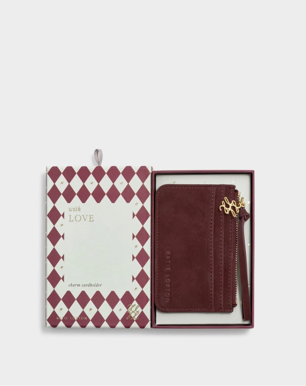 Katie Loxton | Cherry Gift Boxed Suedette Coin & Card Holder