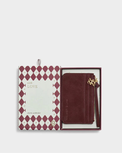 Katie Loxton | Cherry Gift Boxed Suedette Coin & Card Holder