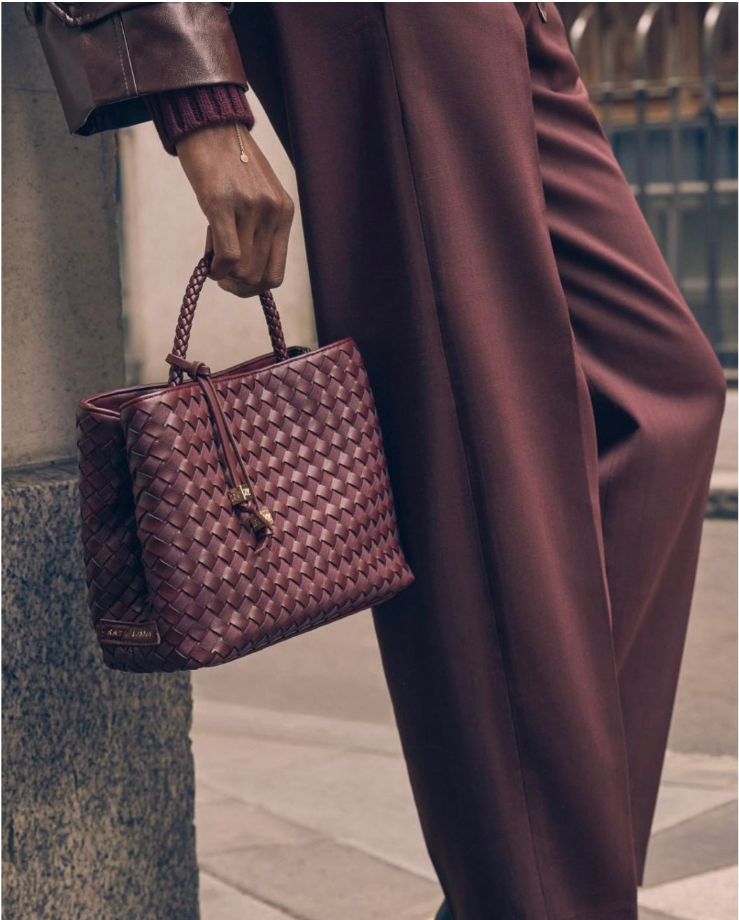 Katie Loxton | Cherry Nova Hand Woven Top Handle Bag