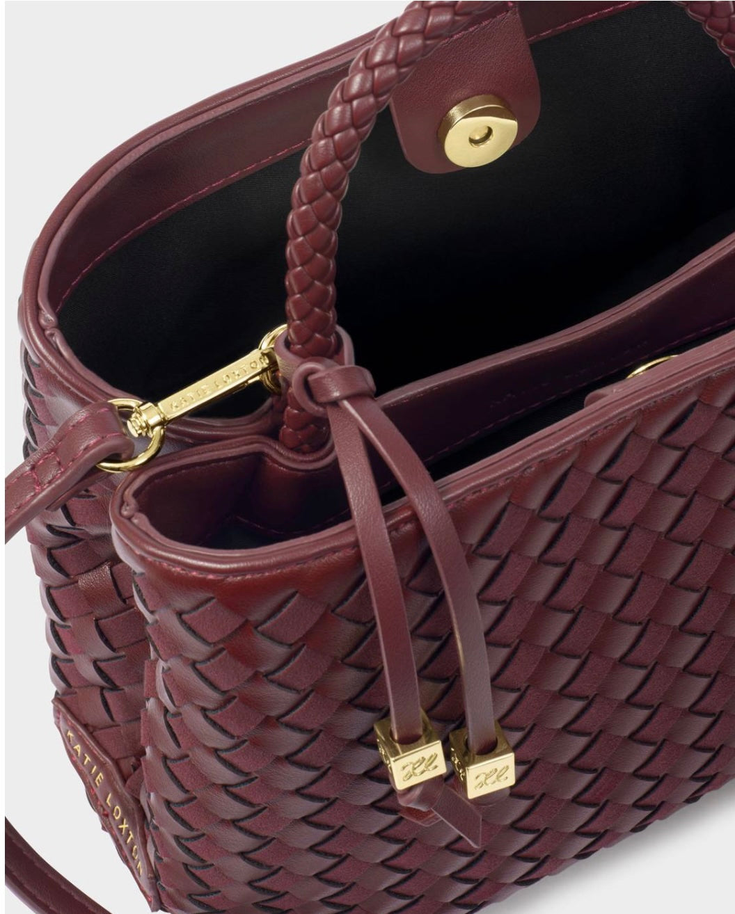 Katie Loxton | Cherry Nova Hand Woven Top Handle Bag