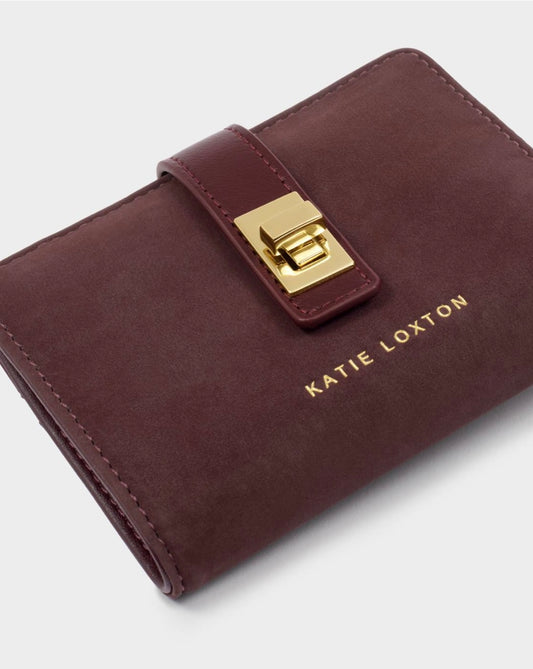 Katie Loxton | Cherry Orin Suedette Twist Lock Purse