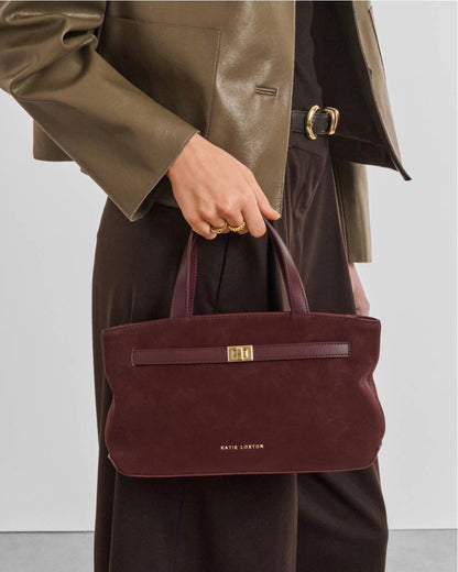 Katie Loxton | Cherry Orin Top Handle Suedette Crossbody Bag