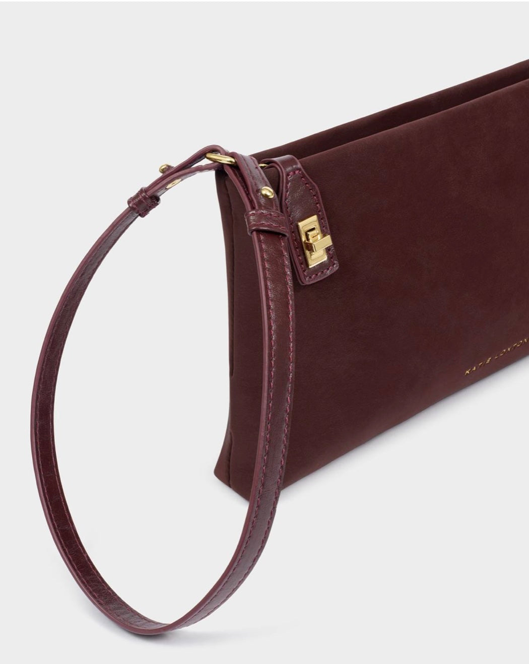 Katie Loxton | Cherry Orin Twist Lock Suedette Small Shoulder Bag