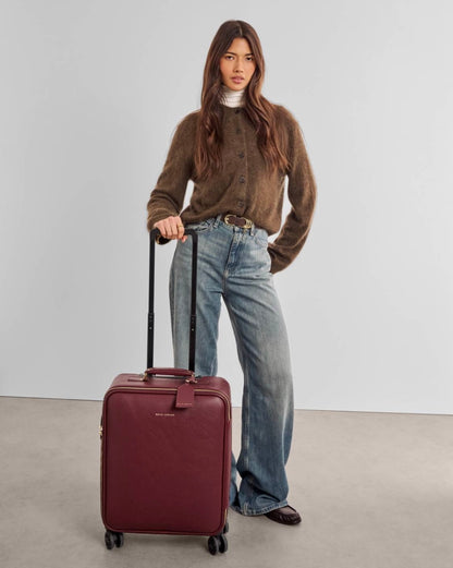 Katie Loxton | Cherry Oxford Cabin Suitcase