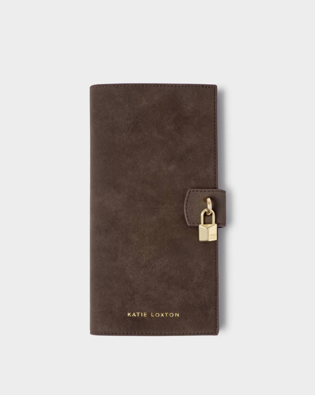 Katie Loxton | Chocolate Charlbury Suedette Travel Wallet