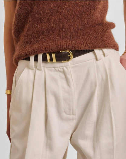 Katie Loxton | Chocolate Leopard Buckle Belt S/M