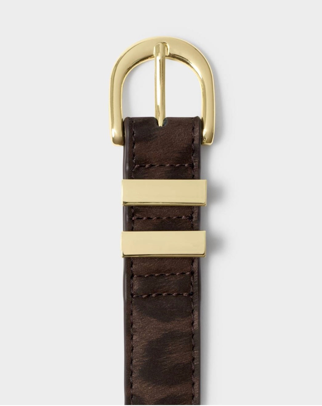 Katie Loxton | Chocolate Leopard Buckle Belt S/M
