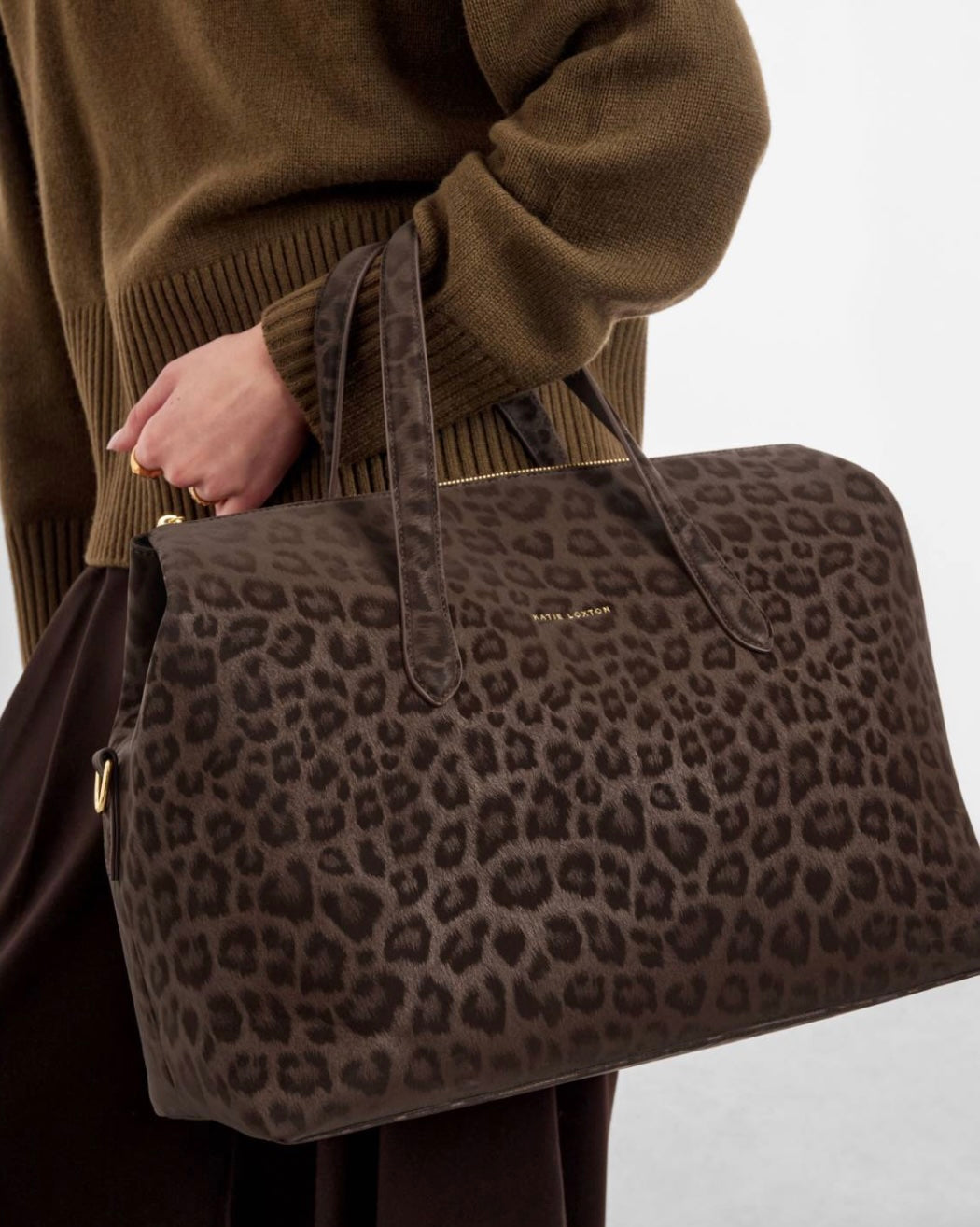 Katie Loxton | Chocolate Leopard Milan Cabin Bag