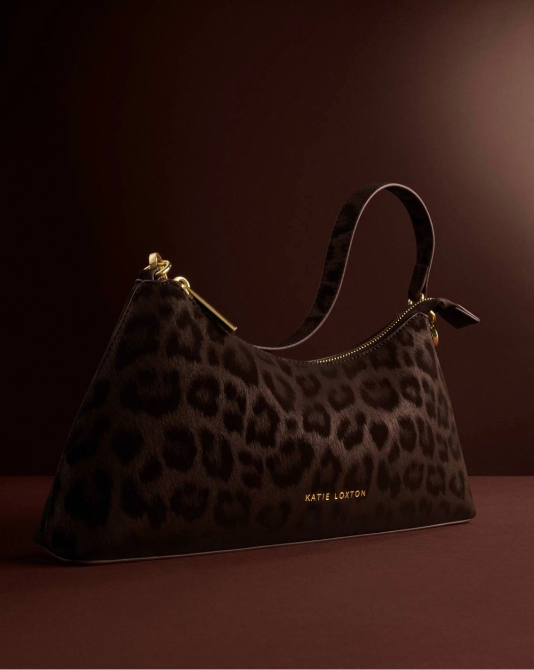 Katie Loxton | Chocolate Leopard Miley Small Shoulder Bag