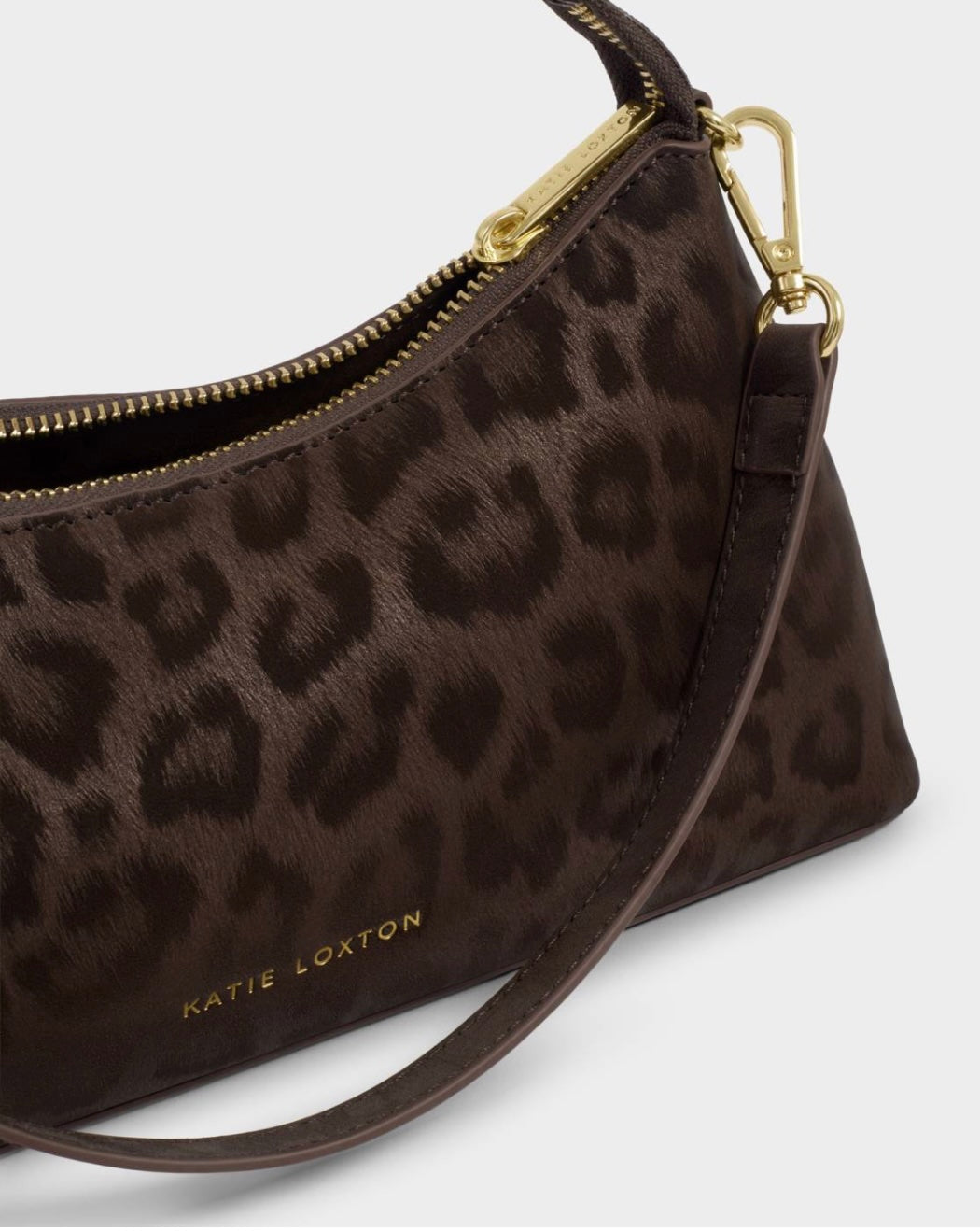 Katie Loxton | Chocolate Leopard Miley Small Shoulder Bag