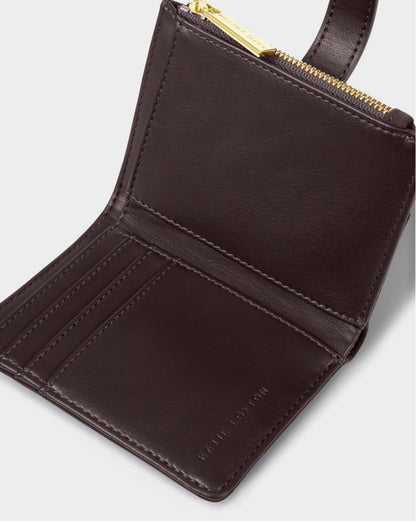 Katie Loxton | Chocolate Leopard Orin Twist Lock Purse
