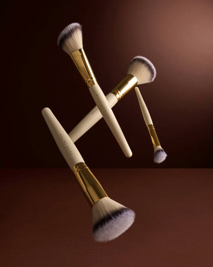 Katie Loxton | Chocolate Leopard Travel Makeup Brush Set with Case