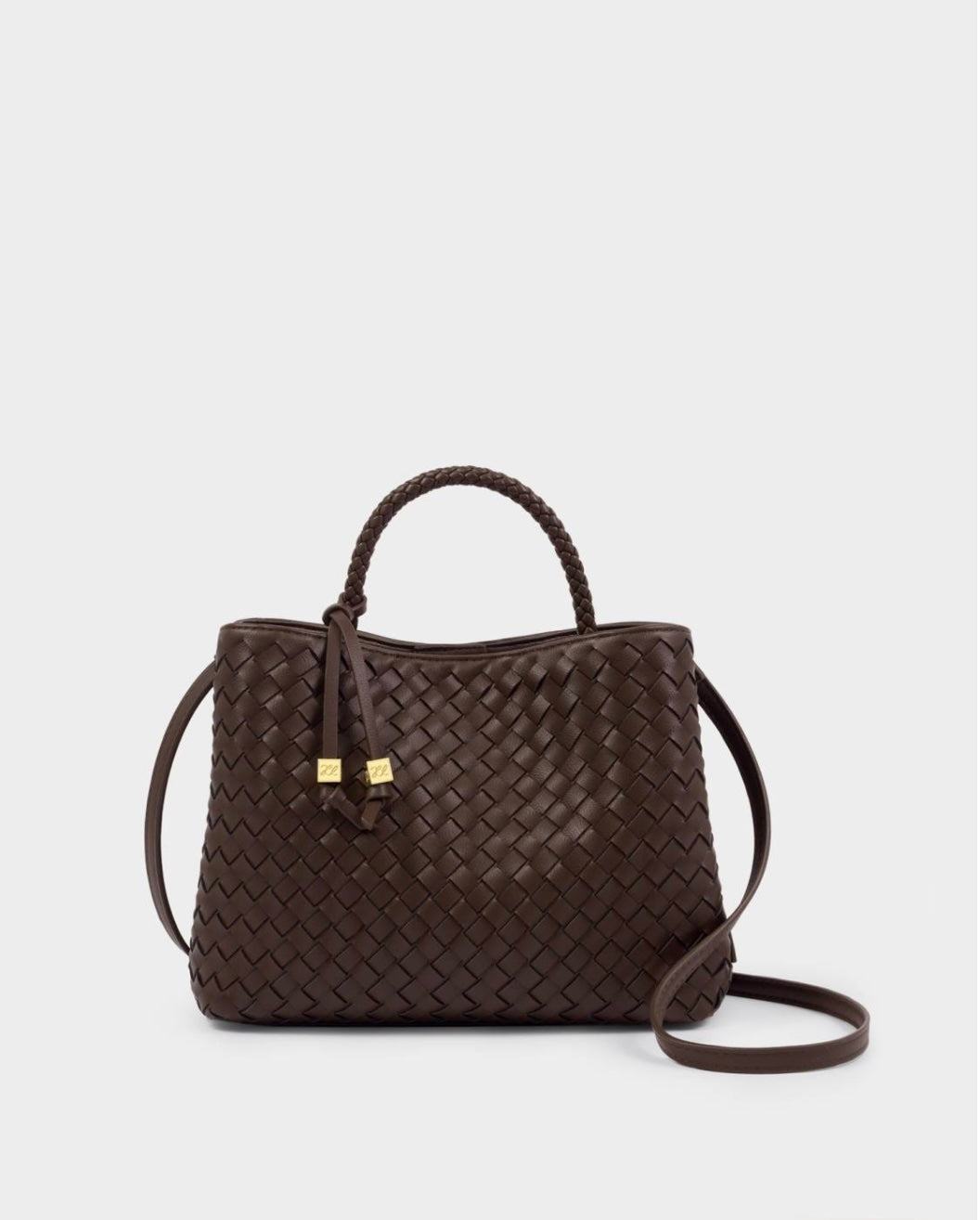 Katie Loxton | Chocolate Nova Hand Woven Top Handle Bag