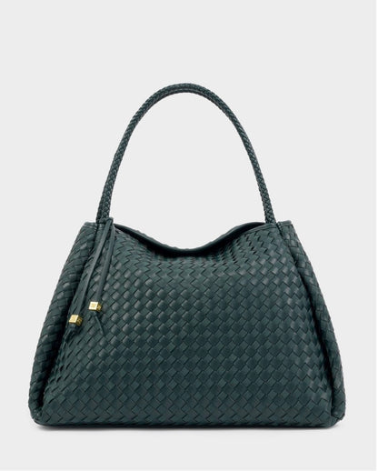 Katie Loxton | Deep Teal Nova Hand Woven Large Shoulder Bag