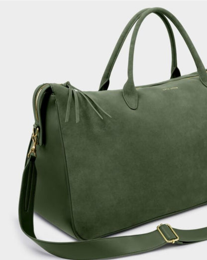 Katie Loxton | Forest Green Ascot Suedette Weekend Bag & Pouch Organiser